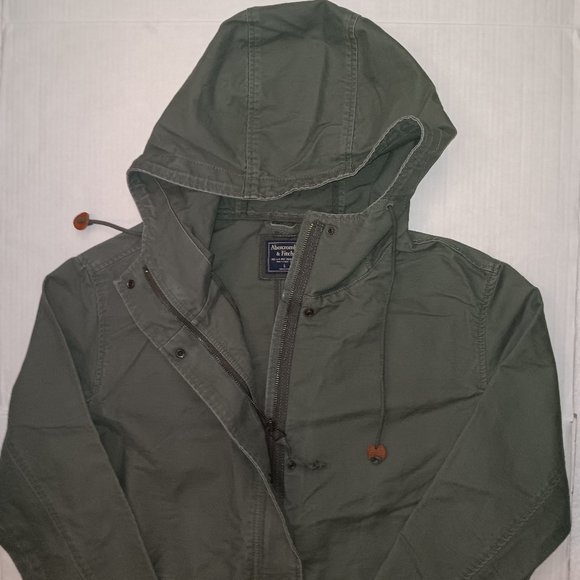 ABERCROMBIE & FITCH HOODIE UTILITY JACKET - Picture 2 of 8